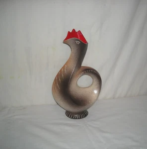 VASE ZOOMORPHE - COQ - BRUNO DOSE - POTERIE DU BREUIL - design 60 - Imagen 1 de 9