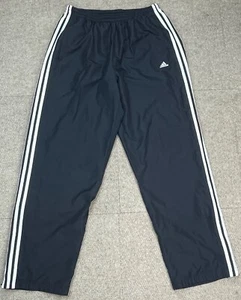 Adidas Men's Vintage Mesh Lined 3 Stripes Track Pants Size Large - Picture 1 of 12