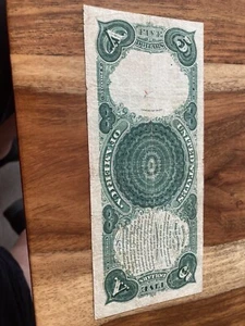 1880 $5 United State Note Woodchopper — Circulated, Fr 80 Tillman Morgan - Picture 1 of 5