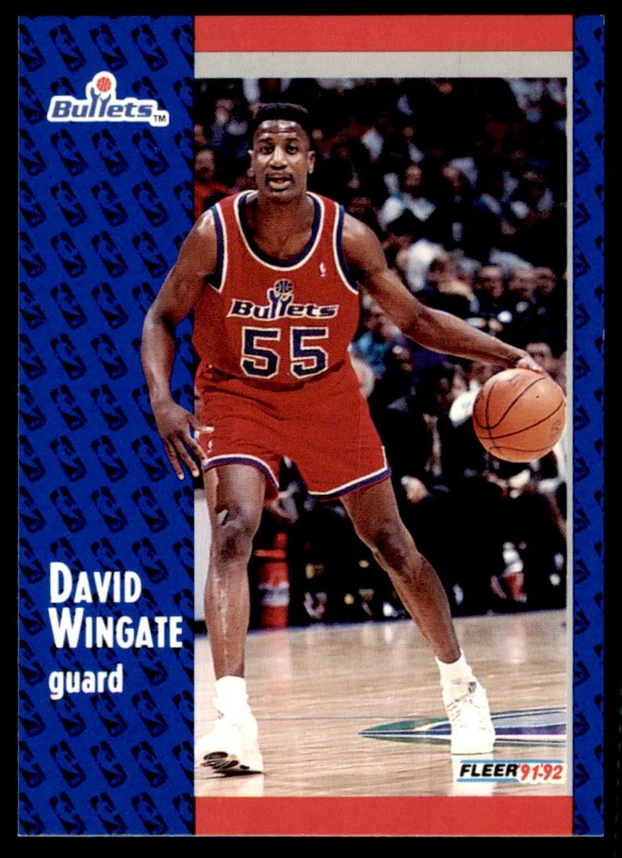 1991-92 FLEER DAVID WINGATE WASHINGTON BULLETS #371 - Image 1 of 2