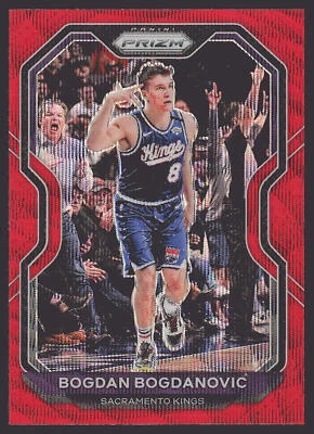 2020-21 Panini Prizm #27 Bogdan Bogdanovic Ruby Wave Prizms - Image 1 of 2