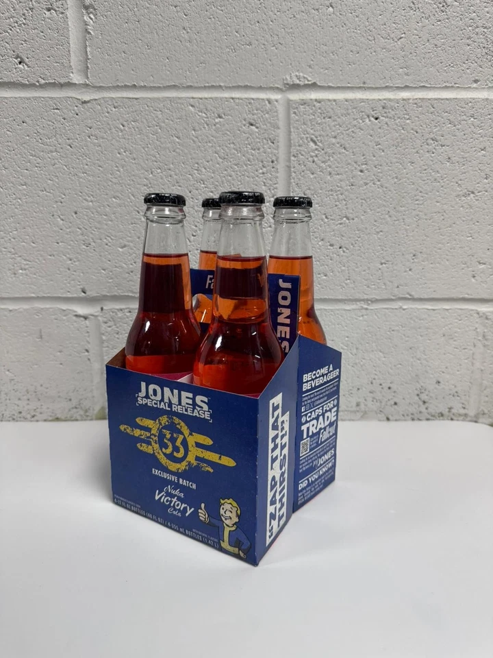 Jones Soda Fallout Edición Especial Nuka-Cola Paquete de 4 Nuka Limited Entrega GRATIS Foto 1 de 4