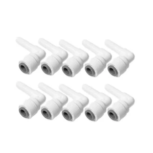 10 PCS 1/4 Water Pipe Stem X 1/4 Tubing Elbow Push to Connector Ro System - Picture 1 of 4