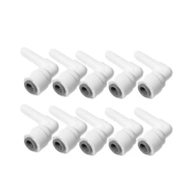 10 PCS 1/4 Water Pipe Stem X 1/4 Tubing Elbow Push to Connector Ro System - Image 1 of 4