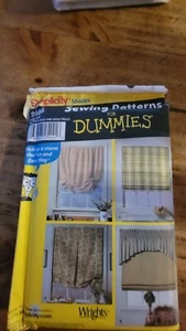 Simplicity # 9986 Sewing Patterns For Dummies Window Shades Factory Folded Uncut - Picture 1 of 3