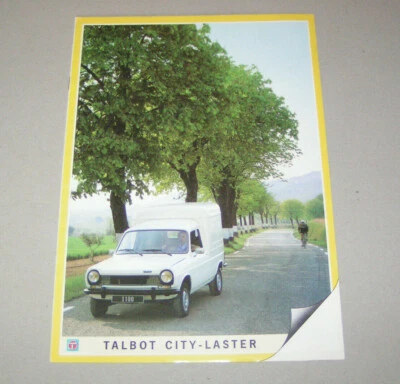 Depliant / Brochure Talbot City-Laster - Edizione 1983 - Immagine 1 di 2