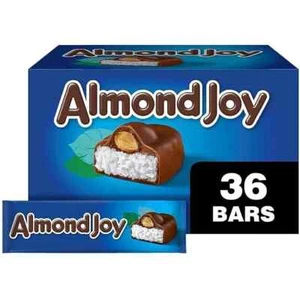 ALMOND JOY Coconut and Almond Chocolate Candy Bars, 1.61 oz 36 Count - Picture 1 of 3