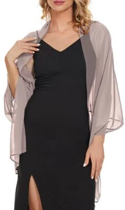 Shawls and Wraps for Evening Dresses Chiffon Scarves for Women Wedding Guest ... - Picture 1 of 6