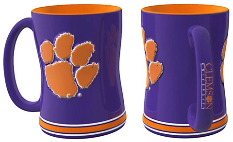 Clemson Tigers 14oz Sculpted Relief Coffee Mug NCAA Cover