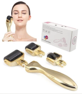 Xcellent Global 3-in-1 Derma Roller Kit - 3 Separate Roller Heads Skin Care GIFT - Picture 1 of 12