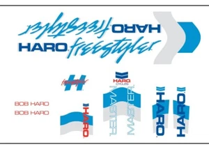 Haro 1986 Sport decal set WHITE 60117 PROFILE PRIMO MADERA KOOLSTOP ODYSSEY - Picture 1 of 1