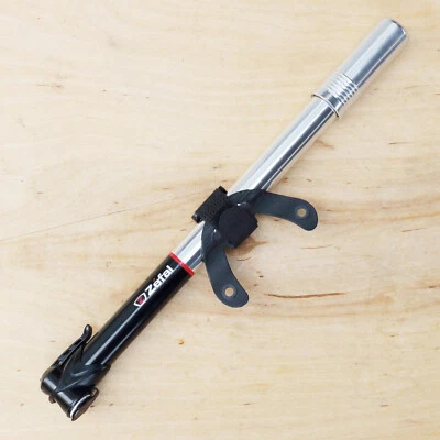 Zefal Air Profil LL Minipumpe für AV DV SV Ventil mit Halter silber schwarz - Bild 1 von 3