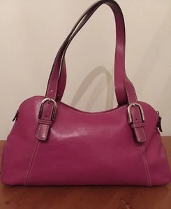 Piel de Vaca Handtasche rosa Leder Schultertasche - Bild 1 von 9