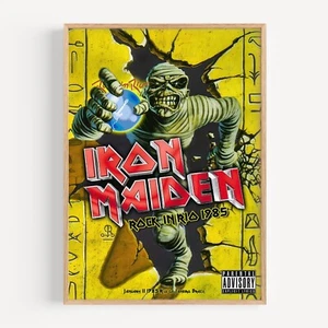 Iron Maiden Retro Vintage Concert Music Band Poster Print - Picture 1 of 4