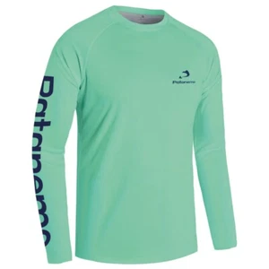 Herren belüftetes Langarmshirt mit Sonnenschutz Angelshirt Wasser grün Small - Bild 1 von 3