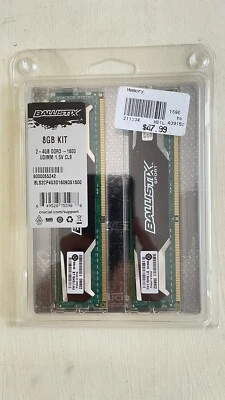 New Ballistix 8GB 2 4 GB DDR3-1600 memory  - Image 1 of 2