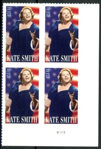 Kate Smith Sings God Bless America Plate Block of 4 MNH Scott's 4463 LR PL V1111 - Picture 1 of 2
