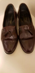 Johnston & Murphy Herren Größe 8,5 M Braun Leder Quaste Halbschuhe Schuhe - Bild 1 von 7