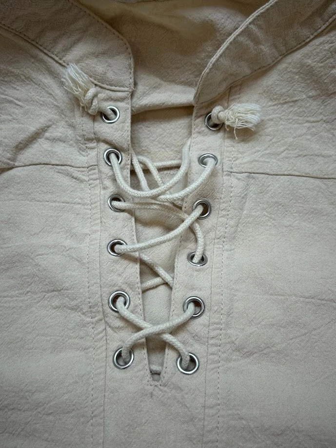 Camisa Medieval Hombres Renacimiento Poeta Escocés Vampiro Prendas para el torso Camisa Pirata Foto 1 de 4