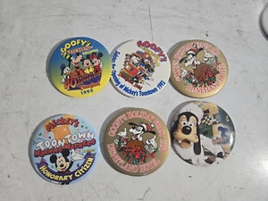 6 Vintage Disneyland pin lot pins pinbacks #15 Holiday Feast Goofys Kitchen Etc - Picture 1 of 1