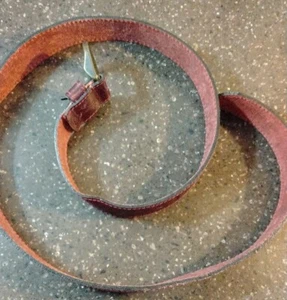 Axcess Echtleder Gürtel Italy Vogelaufdruck Gr. M Burgund Braun - Bild 1 von 5