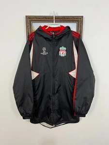 Vintage Adidas Liverpool Fußball Jacke Fußball Bomber schwarz Herren Track Größe S - Bild 1 von 23