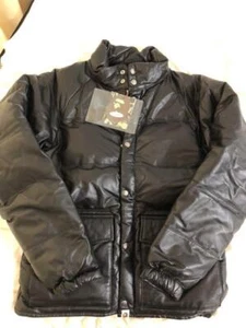 A BATHING APE Leather Down Jacket Size S - Picture 1 of 6