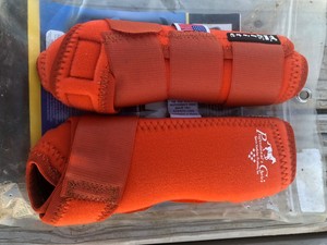 orange splint boots