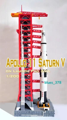 1/200 Saturn-5 Launching Tower Frame Model Rocket Painted Model Set Toy Gifts - Image 1 of 4