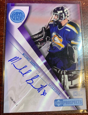 2001 Upper Deck CHL Prospects Game Used Edition A-MG Micheal Garnett Autograph