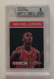 1990-91 NBA Hoops Collect-A-Books - Michael Jordan Chicago Bulls - BGS 5 pop 16 - Picture 1 of 5