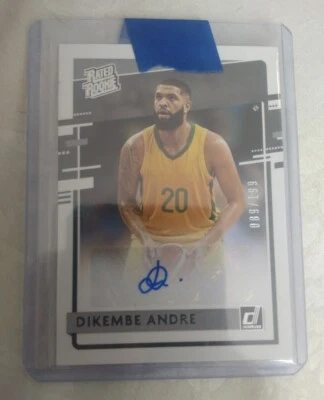 2021 Panini Chronicles Draft Picks Donruss Rated Rookie /199 Dikembe Andre Auto - Image 1 of 3