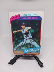 Nolan Ryan LA Angels AL All-Star # 580 1980 Topps Baseball Cards Old Vintage - Picture 1 of 8