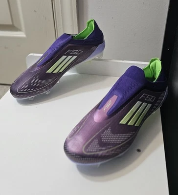 adidas F50 Elite FG Soccer Cleats Size 9.5 Purple Color - Image 1 of 4