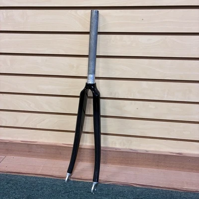 ¡COMO NUEVO! Horquilla de bicicleta de carretera de fibra de carbono Kinesis 700c 1" sin rosca 220 mm dirección 27,0 Foto 1 de 4