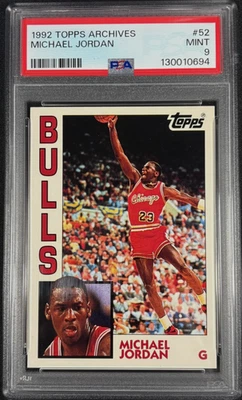 Michael Jordan 1992 TOPPS ARCHIVES NO52 PSA 9 КАК НОВАЯ - Изображение 1 из 2