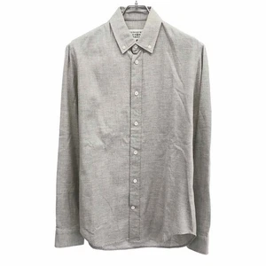 Maison Margiela 14 17aw Cotton B.d Shirt S50dl0320 Grey 38 Used MESC-0 - Picture 1 of 4