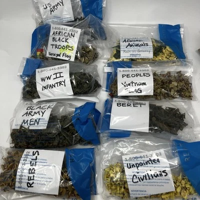 Airfix 1/72 Juguete Soldados Vintage Miniatura Plástico Soldados Lote EE. UU. Animales Foto 1 de 4