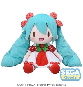 SEGA Hatsune Miku x Love and Berry Fuwa Petit Plush Lovely Strawberry (LL) - Bild 1 von 4