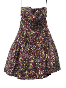 Lillie Rubin Vintage Sequin Party Dress Art 80s Bubble Mini Dress - Picture 1 of 8