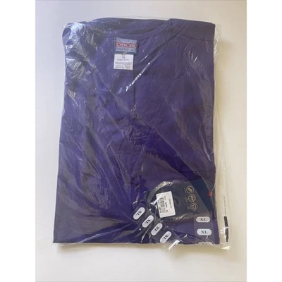 Grape Cherokee Scrubs Workwear Unisex V Neck Top 4777 GRPW NWT - Image 1 of 4