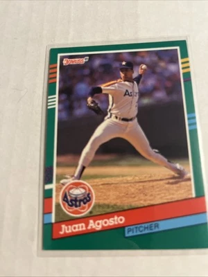 1991 Donruss - Juan Agosto #531 3 Blue Stripes on Right Border - Image 1 of 2