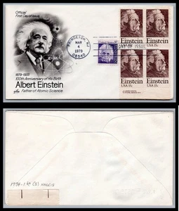 US FDC # 1774 15c Albert Einstein ArtCraft Combo L.Cancel 1979, 9Q227 - Picture 1 of 1