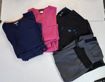 Lot Of 8 (4 Sets) Med Couture, Scrubstar, Angel,  Women's Scrubs Small Medium - Image 1 of 4