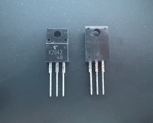 5 pezzi 2SK2842 K2842 MOSFET Toshiba canale N 500 V 12 A 0,4 Ohm 40 W TO-220FP - Foto 1 di 5