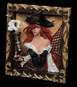 LEAGUE OF LEGENDS MISS FORTUNE THE BOUNTY HUNTER INFINITY STUDIO 3D FOTORAHMEN - Bild 1 von 18