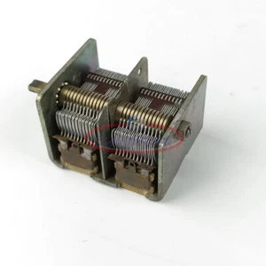 1PCS USED Broadcast Dual Gang Dual-unit Air Dielectric Variable Capacitor 365P - Picture 1 of 3