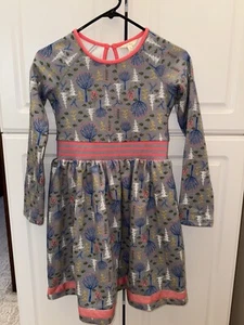 Matilda Jane Make Believe Around Town Sweatshirt Dress Long Sleeve Girls Size 12 - Picture 1 of 3