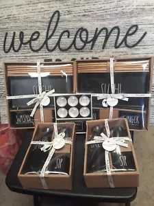 Rae Dunn Lot SUSHI WASABI GINGER Chopsticks Set and Sake SIP Set Black 5 Peace - Picture 1 of 4