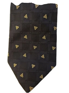 Patrick Francis Silk Irish Tie Blue Gold Red accent design. Very nice. - Picture 1 of 5